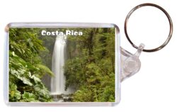 Costa Rica - Double Sided Large Keyring Key Fob Chain Ring Gift Present Souvenir CR4