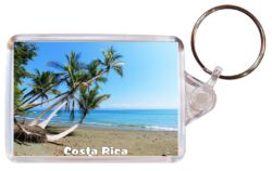Costa Rica - Double Sided Large Keyring Key Fob Chain Ring Gift Present Souvenir CR5