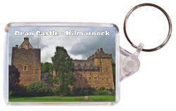 Dean Castle - Kilmarnock - Scotland - Double Sided Large Keyring Key Fob Chain Ring Gift Present Souvenir E1