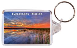 Everglades - Florida - USA - Double Sided Large Keyring Key Fob Chain Ring Gift Present Souvenir US1