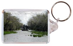 Everglades - Florida - USA - Double Sided Large Keyring Key Fob Chain Ring Gift Present Souvenir US4