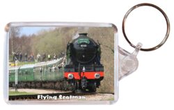 Flying Scotsman - Double Sided Large Keyring Key Fob Chain Ring Gift Present Souvenir M3