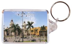 Lima - Peru - Double Sided Large Keyring Key Fob Chain Ring Gift Present Souvenir P1