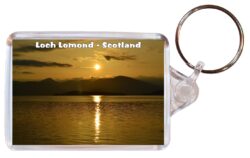 Loch Lomond - Scotland - Double Sided Large Keyring Key Fob Chain Ring Gift Present Souvenir S2