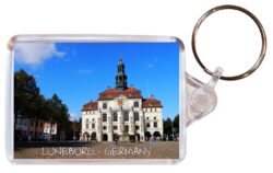 Luneburg - Germany - Double Sided Large Keyring Key Fob Chain Ring Gift Present Souvenir G1
