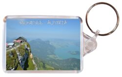 Mondsee - Austria - Double Sided Large Keyring Key Fob Chain Ring Gift Present Souvenir A1