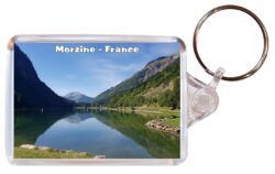 Morzine - France - Double Sided Large Keyring Key Fob Chain Ring Gift Present Souvenir F2