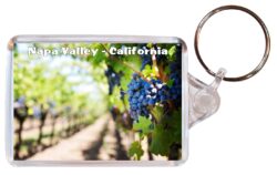 Napa Valley - California - USA - Double Sided Large Keyring Key Fob Chain Ring Gift Present Souvenir US1