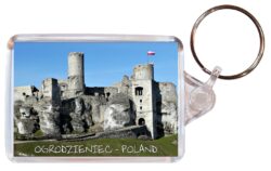 Orgrodzieniec - Poland - Double Sided Large Keyring Key Fob Chain Ring Gift Present Souvenir P1