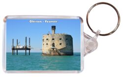 Oleron - France - Double Sided Large Keyring Key Fob Chain Ring Gift Present Souvenir F1