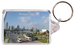 Panama City - Double Sided Large Keyring Key Fob Chain Ring Gift Present Souvenir P1