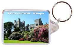 Penrhyn Castle - Bangor - Wales - Double Sided Large Keyring Key Fob Chain Ring Gift Present Souvenir W1