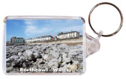 Porthcawl - Wales - Double Sided Large Keyring Key Fob Chain Ring Gift Present Souvenir W2