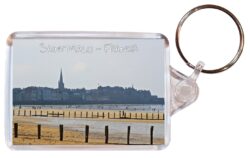 Saint Malo - France - Double Sided Large Keyring Key Fob Chain Ring Gift Present Souvenir F3