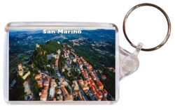 San Marino - Double Sided Large Keyring Key Fob Chain Ring Gift Present Souvenir S2