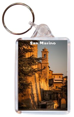 San Marino - Double Sided Large Keyring Key Fob Chain Ring Gift Present Souvenir S3