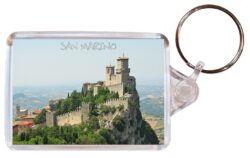 San Marino - Double Sided Large Keyring Key Fob Chain Ring Gift Present Souvenir S1