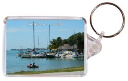 Sarasota - Florida - USA - Double Sided Large Keyring Key Fob Chain Ring Gift Present Souvenir US1