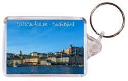 Stockholm - Sweden - Double Sided Large Keyring Key Fob Chain Ring Gift Present Souvenir S5