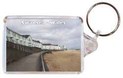 Swansea - Wales - Double Sided Large Keyring Key Fob Chain Ring Gift Present Souvenir W3