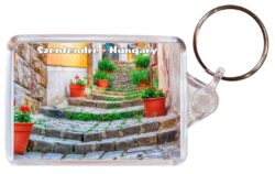 Szentendre - Hungary - Double Sided Large Keyring Key Fob Chain Ring Gift Present Souvenir H6
