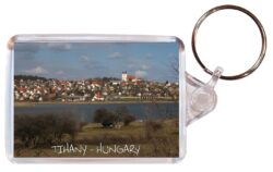 Tihany - Hungary - Double Sided Large Keyring Key Fob Chain Ring Gift Present Souvenir H1