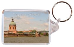 Toulon - France - Double Sided Large Keyring Key Fob Chain Ring Gift Present Souvenir F2