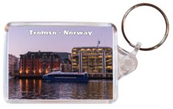 Tromso - Norway - Double Sided Large Keyring Key Fob Chain Ring Gift Present Souvenir N4