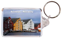 Tromso - Norway - Double Sided Large Keyring Key Fob Chain Ring Gift Present Souvenir N5