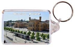 Wroclaw - Poland - Double Sided Large Keyring Key Fob Chain Ring Gift Present Souvenir P5