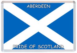 Aberdeen - Love Scotland/Scottish Towns & Cities Flag - Jumbo Fridge Magnet Souvenir Gift Present