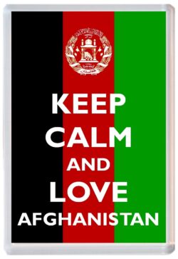 Keep Calm and Love Afghanistan - Jumbo Fridge Magnet Souvenir Gift Present