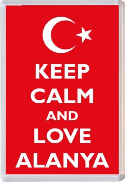 Keep Calm and Love Alanya - Jumbo Fridge Magnet Souvenir Gift Present