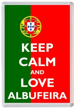 Keep Calm and Love Albufeira - Jumbo Fridge Magnet Souvenir Gift Present
