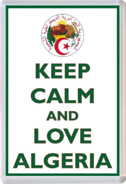 Keep Calm and Love Algeria - Jumbo Fridge Magnet Souvenir Gift Present