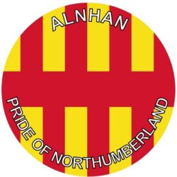 Alnhan - Pride of Northumberland - TWO PACK - Car Bumper Laptop Window Decal County Flag Sticker