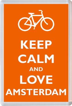 Keep Calm and Love Amsterdam - Jumbo Fridge Magnet Souvenir Gift Present