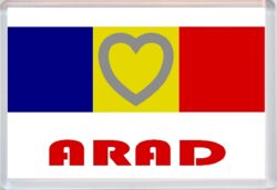 Arad - Love Romania/Romanian Towns & Cities Flag - Jumbo Fridge Magnet Souvenir Gift Present