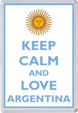 Keep Calm and Love Argentina - Jumbo Fridge Magnet Souvenir Gift Present