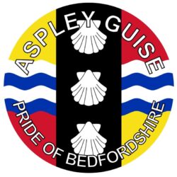 Aspley Guise - Pride of Bedfordshire - TWO PACK - Car Bumper Laptop Window Decal County Flag Sticker