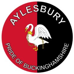 Aylesbury - Pride of Buckinghamshire - TWO PACK - Car Bumper Laptop Window Decal County Flag Sticker
