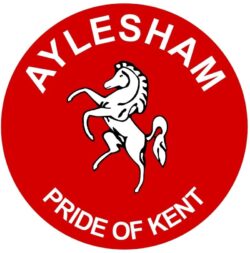 Aylesham - Pride of Kent - TWO PACK - Car Bumper Laptop Window Decal County Flag Sticker