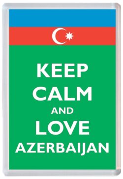 Keep Calm and Love Azerbaijan - Jumbo Fridge Magnet Souvenir Gift Present