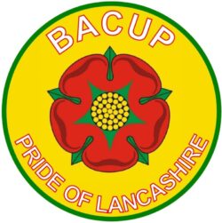 Bacup - Pride of Lancashire - TWO PACK - Car Bumper Laptop Window Decal County Flag Sticker
