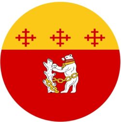Warwickshire County Flag - TWO PACK - Car Bumper Laptop Window Decal Sticker