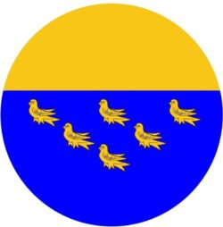 West Sussex County Flag - TWO PACK - Car Bumper Laptop Window Decal Sticker