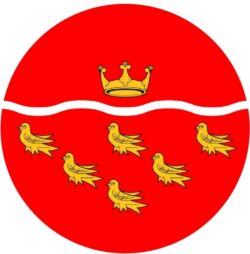 East Sussex County Flag - TWO PACK - Car Bumper Laptop Window Decal Sticker