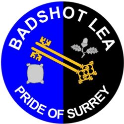 Badshot Lea - Pride of Surrey - TWO PACK - Car Bumper Laptop Window Decal County Flag Sticker