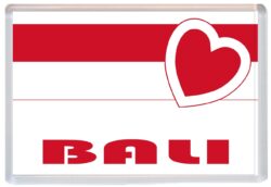 Bali - Love Indonesia/Indonesian Towns & Cities Flag - Jumbo Fridge Magnet Souvenir Gift Present