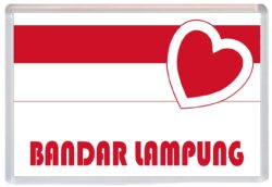 Bandar Lampung - Love Indonesia/Indonesian Towns & Cities Flag - Jumbo Fridge Magnet Souvenir Gift Present